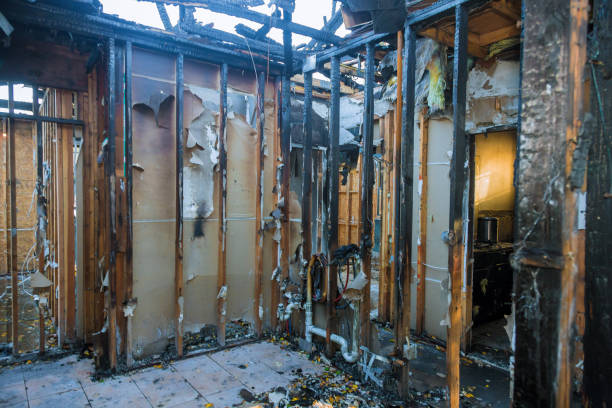 Professional Fire Damage Assessment technician working in Greencastle, IN